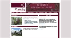 Desktop Screenshot of coventryhousing.org