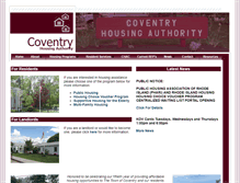 Tablet Screenshot of coventryhousing.org